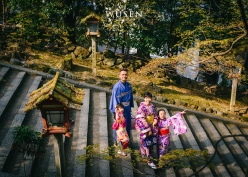親子遊京都,體驗和服外拍