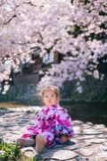 京都櫻花祭,親子和服寫真